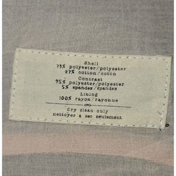 Cartonnier Anthropologie Gray One Button Blazer Jacket Womens Medium Patches Sui - Picture 11 of 11